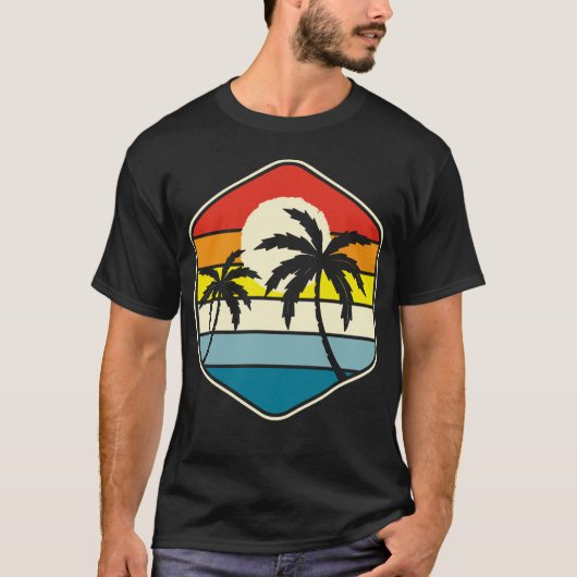 Retro sunset Unisex T-shirt (Voorkant)