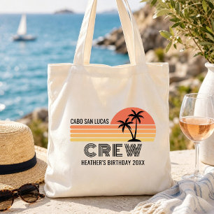 Retro Sunset Vakantie Verjaardag Trip 90's Verjaar Tote Bag
