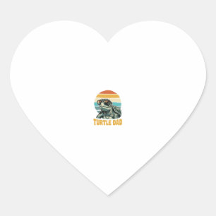 Retro Sunset Vintage Gravure Vector D Schildpad Va Hart Sticker