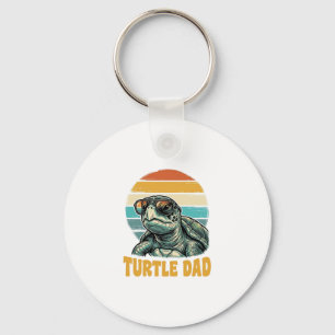 Retro Sunset Vintage Gravure Vector D Schildpad Va Sleutelhanger