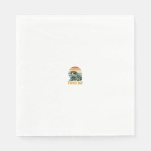 Retro Sunset Vintage Gravure Vector Design Turtle Servet
