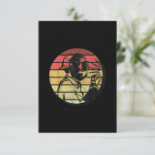 Retro  Sunset Welding Silhouette Gifts Bedankkaart (Staand voorkant)