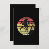 Retro  Sunset Welding Silhouette Gifts Bedankkaart (Voorkant / Achterkant)