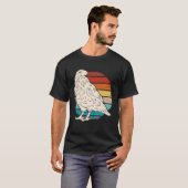 Retro Sunset White Raven White Crow Cool B T-shirt (Voorkant volledig)