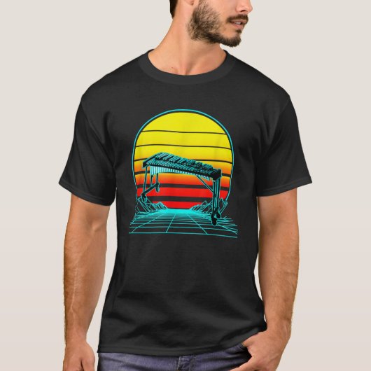 Retro Sunset Xylophone T-shirt (Voorkant)
