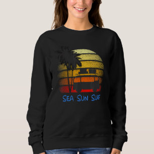 Retro  Sunset Zee Sun Surf California Van S Trui