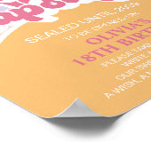 Retro Sunshine 1e Verjaardag Tijd Capsule Poster (Hoek)