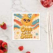 Retro Sunshine 1e Verjaardagsfeest Servetten (Insitu)