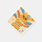 Retro Sunshine 1e Verjaardagsfeest Servetten (Hoek)