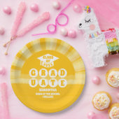 Retro Sunshine Afstudeerfeest Papieren Bordje (Feest)