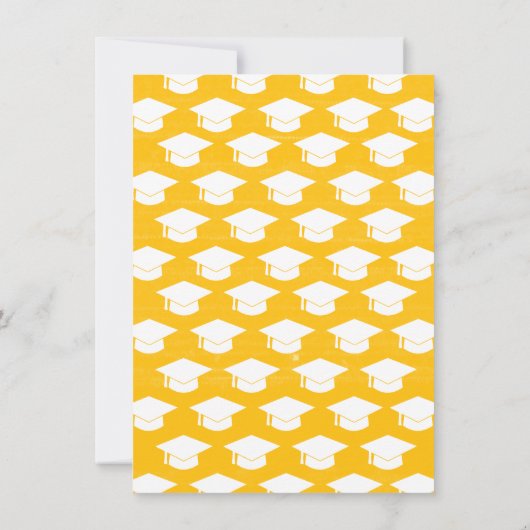 Retro Sunshine Afstuderen Dank u kaart (Achterkant)
