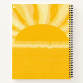 Retro Sunshine Afstuderen Notitieboek (Achterkant)