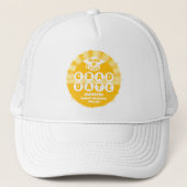 Retro Sunshine Afstuderen Trucker Pet (Voorkant)