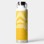 Retro Sunshine Afstuderen Waterfles (Voorkant)