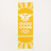 Retro Sunshine Afstuderen Yogamat (Voorkant)