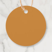 Retro Sunshine Baby shower Bedankjes Labels (Achterkant)