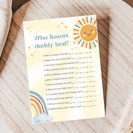 Retro Sunshine Baby Shower Wie Kent Papa Spel