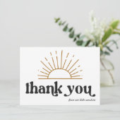 Retro Sunshine Bedankt (Staand voorkant)