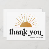 Retro Sunshine Bedankt (Voorkant / Achterkant)