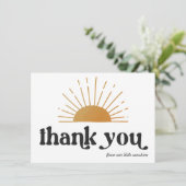 Retro Sunshine Bedankt (Staand voorkant)