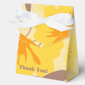 Retro Sunshine Bloemen- Bedankdoosjes (Voorkant)