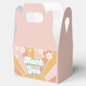 Retro Sunshine daisy boho bedankt Bedankdoosjes (Geopend)