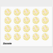 Retro Sunshine Daisy boho verjaardag Ronde Sticker (Vel)