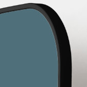 Retro Sunshine Drie Overdwars Strepen met Naam Pickleball Paddle (Links Detail)