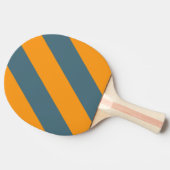 Retro Sunshine Drie Vette Strepen Tafeltennisbatje (Zijkant)