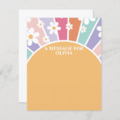 Retro Sunshine Eerste Verjaardag Tijd Capsule Beri (Voorkant / Achterkant)