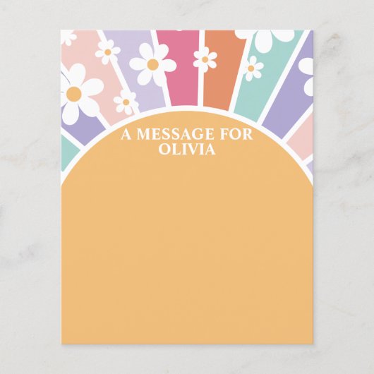 Retro Sunshine Eerste Verjaardag Tijd Capsule Beri (Voorkant)