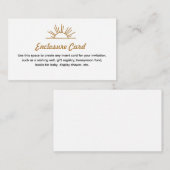 Retro Sunshine Enclosure Card Informatiekaartje (Voorkant / Achterkant)