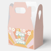 Retro Sunshine Five is een Vibe daisy boho bedankt Bedankdoosjes (Geopend)