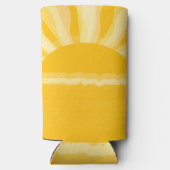 Retro Sunshine Foto Afstudeerfeest Seltzer Blikjeskoeler (Achterkant)