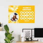 Retro Sunshine Foto Afstudeerfeest Welkom Poster (Thuiskantoor)