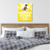Retro Sunshine Foto Afstuderen Canvas Afdruk (Insitu (Slaapkamer))