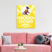 Retro Sunshine Foto Afstuderen Canvas Afdruk (Insitu (Woonkamer))