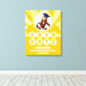 Retro Sunshine Foto Afstuderen Canvas Afdruk (Insitu (Houten vloer))