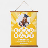 Retro Sunshine Foto Afstuderen Hangend Wandkleed (Voorkant)