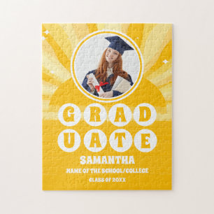 Retro Sunshine Foto Afstuderen Legpuzzel