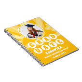 Retro Sunshine Foto Afstuderen Notitieboek (Rechterzijde)