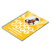 Retro Sunshine Foto Afstuderen Notitieboek (Linkerzijde)