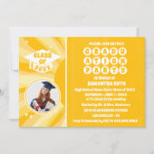 Retro Sunshine Foto Afstuderen Party Uitnodiging (Voorkant)