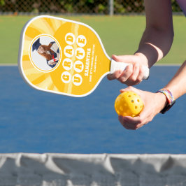 Retro Sunshine Foto Afstuderen Pickleball Paddle