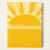 Retro Sunshine Foto Afstuderen Planner (Achterkant)