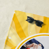 Retro Sunshine Foto Afstuderen Strandlaken (In situ)