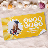 Retro Sunshine Foto Afstuderen Strandlaken