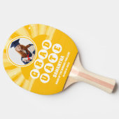 Retro Sunshine Foto Afstuderen Tafeltennisbatje (Zijkant)