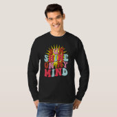 Retro Sunshine On My Mind Groovy Summer T-shirt (Voorkant volledig)