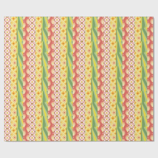 Retro Sunshine Patterns – Bold Colorful Cadeaupapier (Vlak)